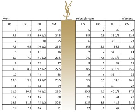 ysl true to size|YSL y perfume size chart.